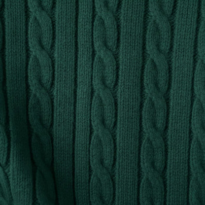 Men's Merino Wool Knit Sweater Green