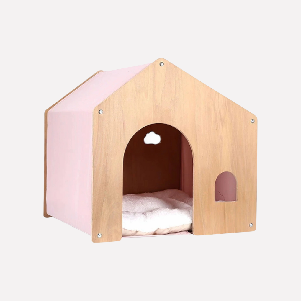 Wooden Cat Bed Cozy Retreat