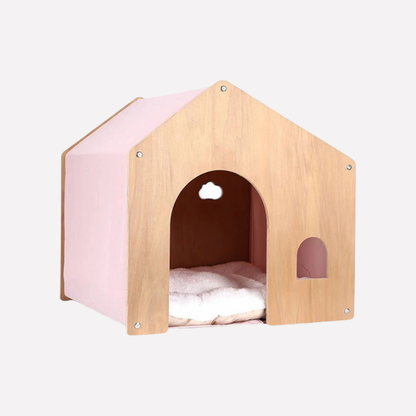 Wooden Cat Bed Cozy Retreat