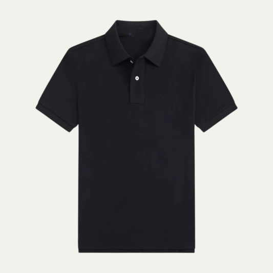 Men's Classic Polo Shirt Relaxed Fit Cotton Solid - VibreMode