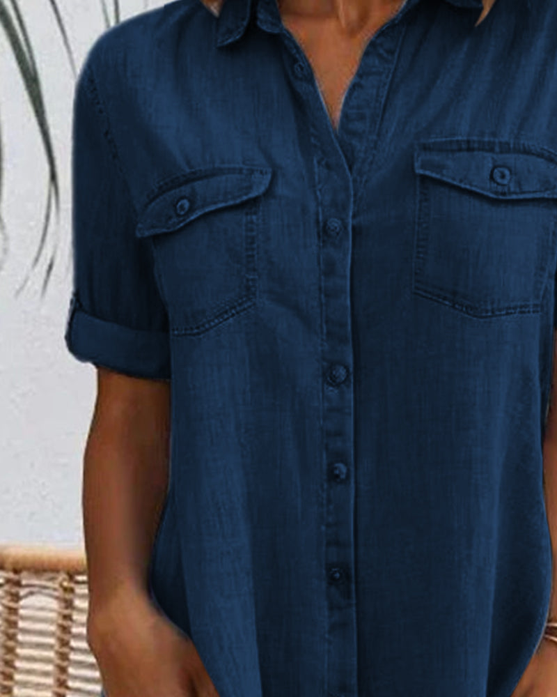 Slim Fit Blue Jeans Style Dress