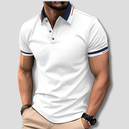 Men's Polo Shirt Cotton Classic Fit White