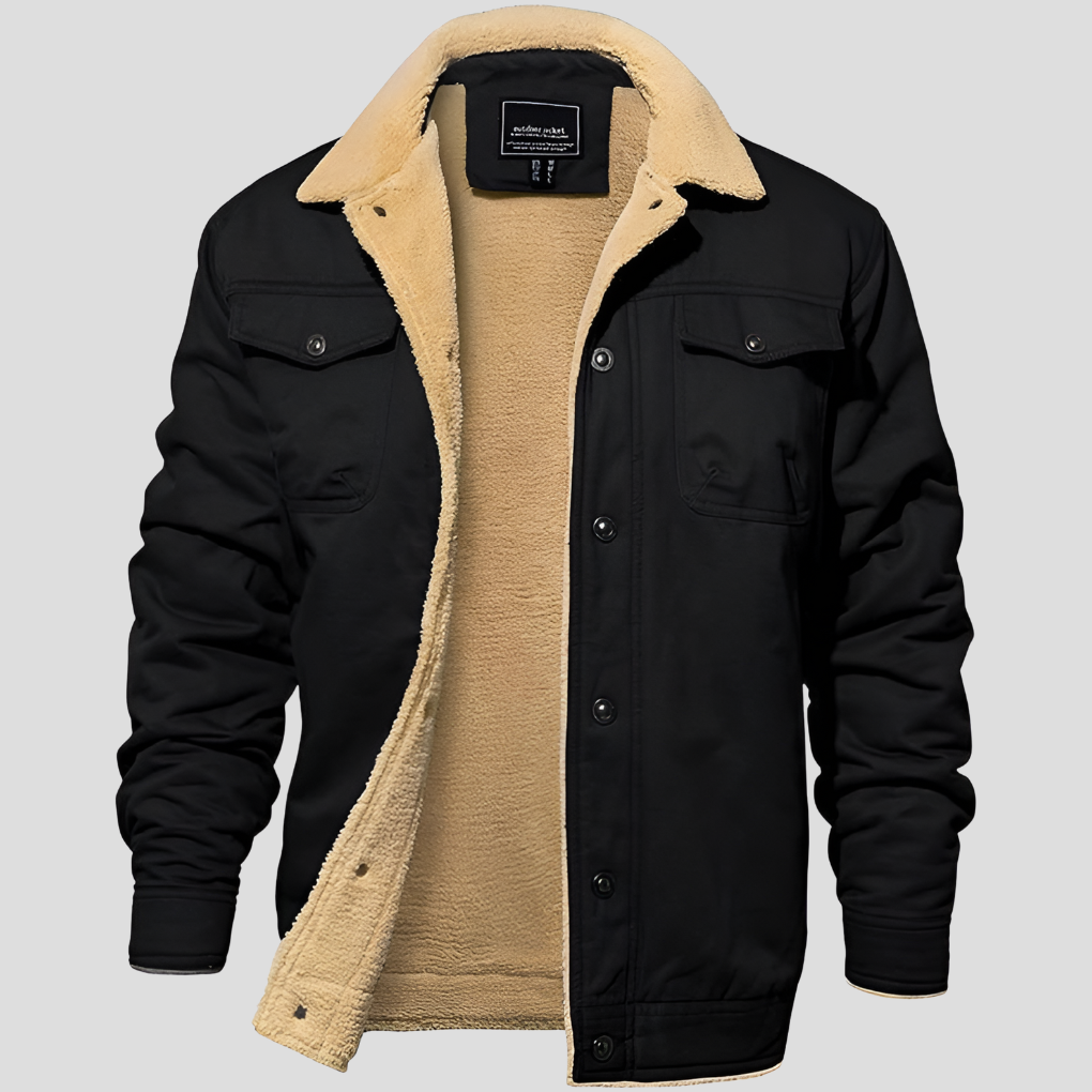 Men's Outdoor Jacket Warm Water Resistant - VibreMode