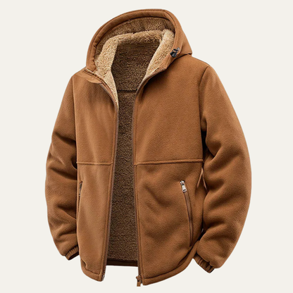Men's Soft Shell Fleece Hooded Jacket