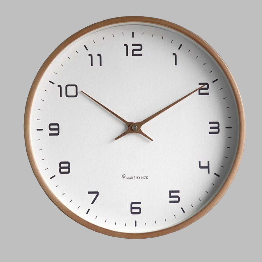 Wooden Wall Clock Scandinavian Style - VibreMode