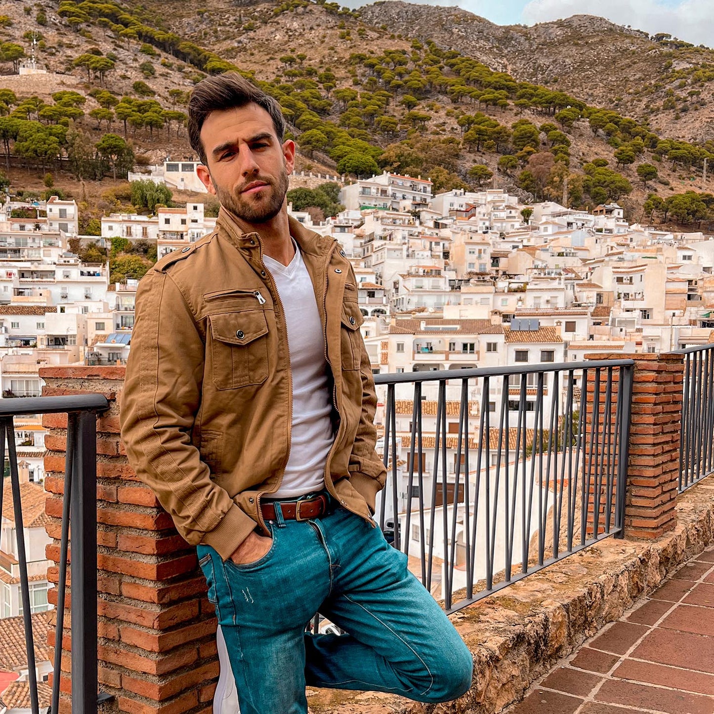 Men's Tactical Fleece Lined Cargo Jacket