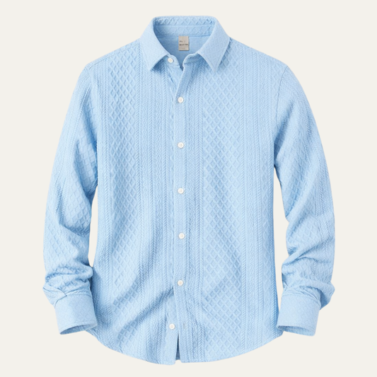 Men's Knit Business Casual Shirt - VibreMode