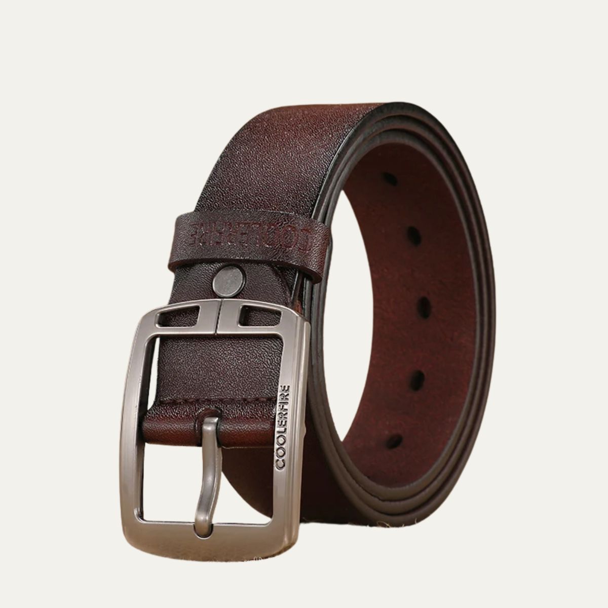 Genuine Cowhide Men's Belt Modern Vintage Style - VibreMode