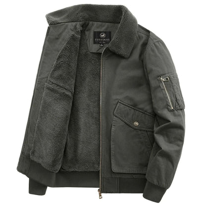 Men's Fleece Lined Bomber Jacket