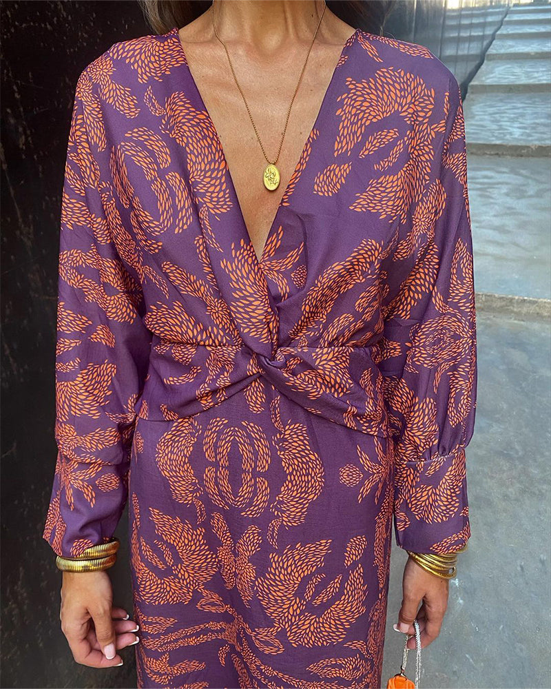 Elegant Silk Tie Dress Fashionable Style