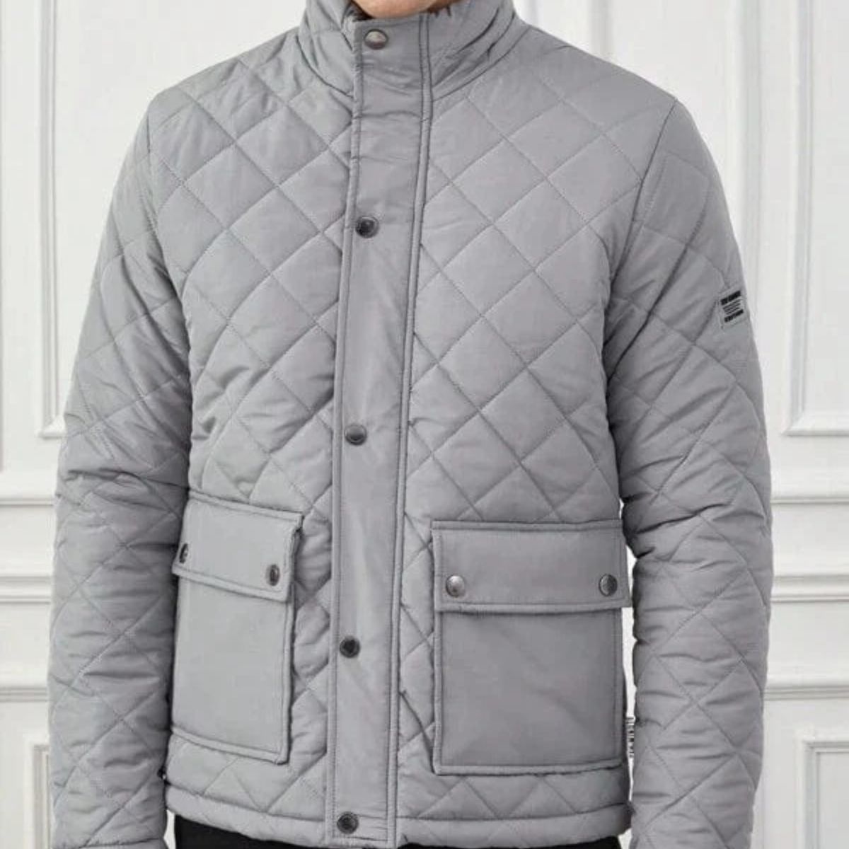 Men's Quilted Field Jacket Black