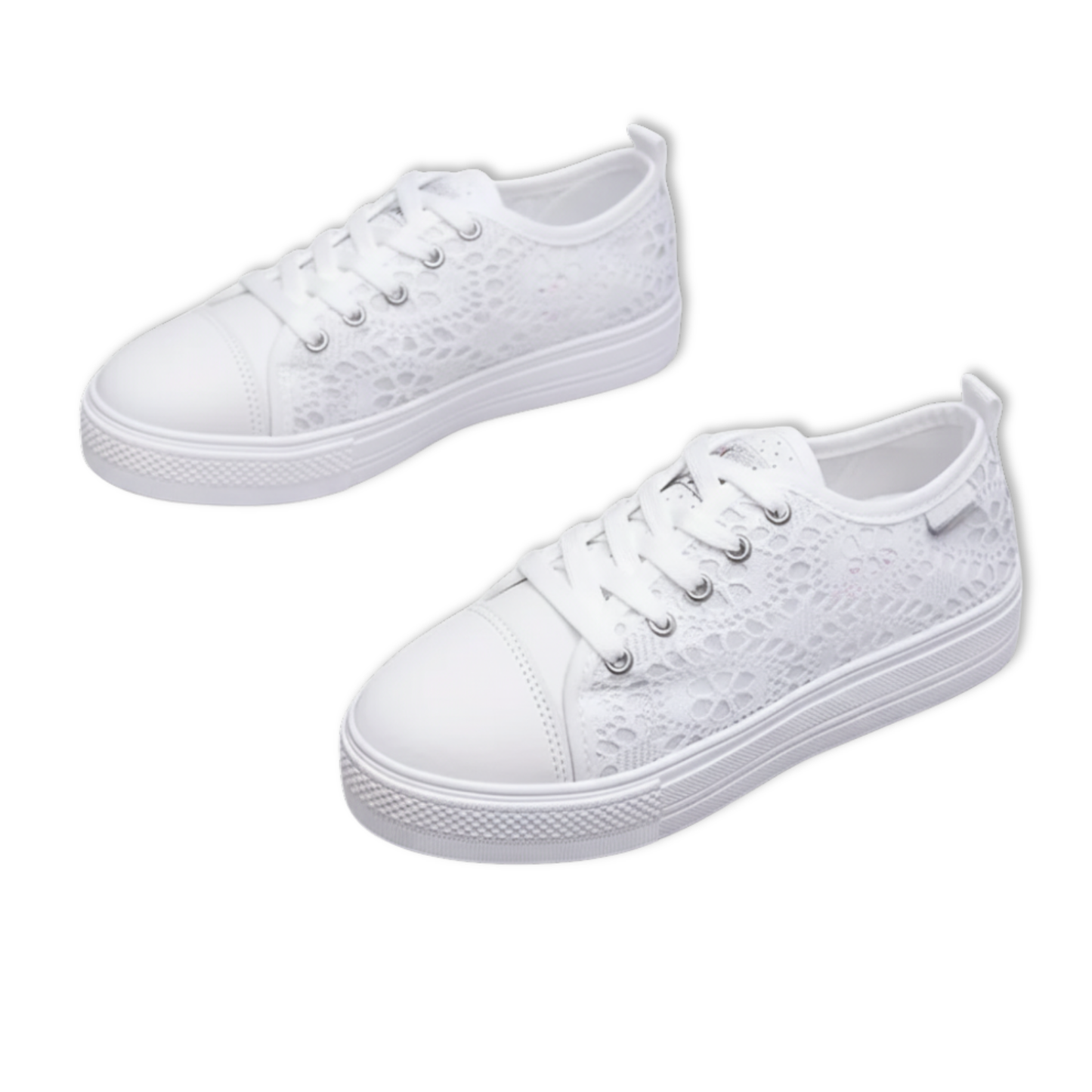Trendy Lace Up Canvas High Top Sneakers - VibreMode
