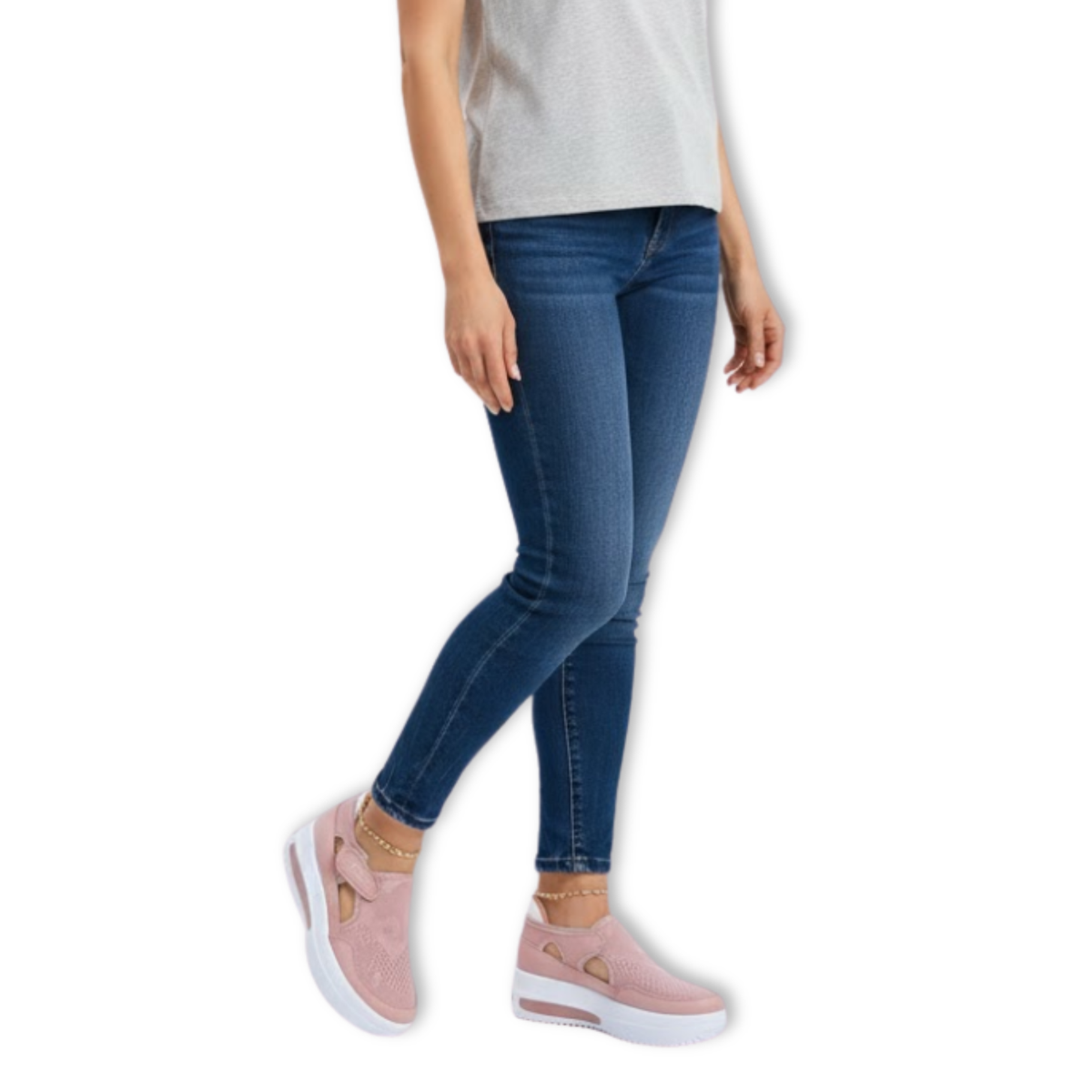 Fashionable Cut Out Canvas High Top Sneakers