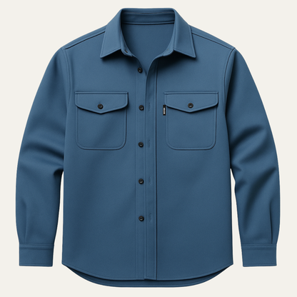 Men's Cotton Blend Button Up Shirt - VibreMode