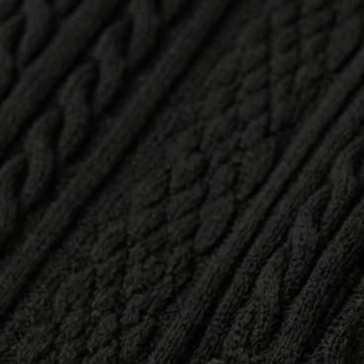 Men's Textured Polo Shirt Black
