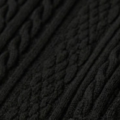 Men's Textured Polo Shirt Black