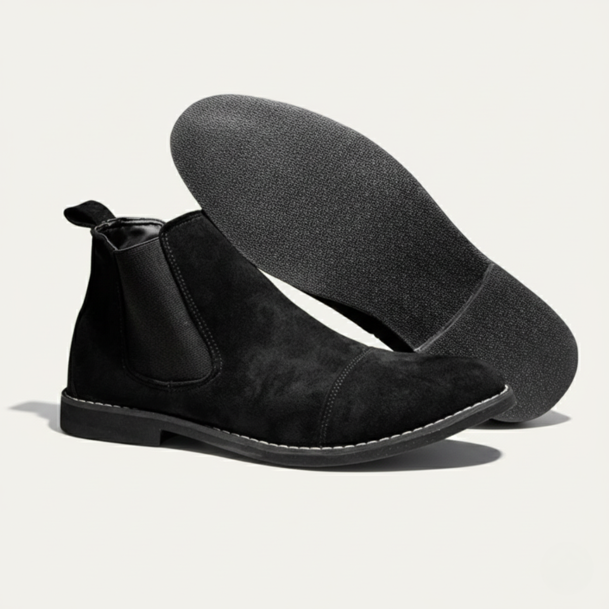 Men's Suede Chelsea Boots Classic Slip On