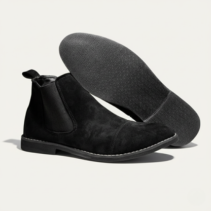 Men's Suede Chelsea Boots Classic Slip On
