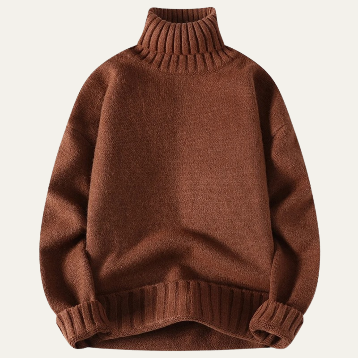 Men's Soft Knit Turtleneck Sweater - VibreMode