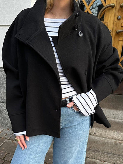 Women's Double Button Short Coat