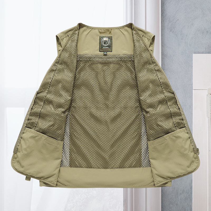 Men's Summer Vest Multi Pocket Design