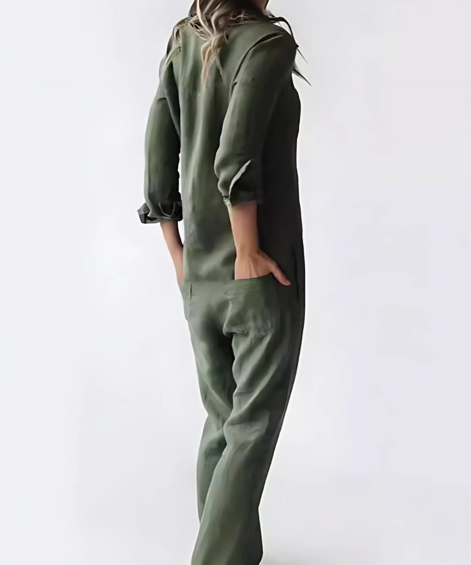 Women's Cotton Linen Jumpsuit