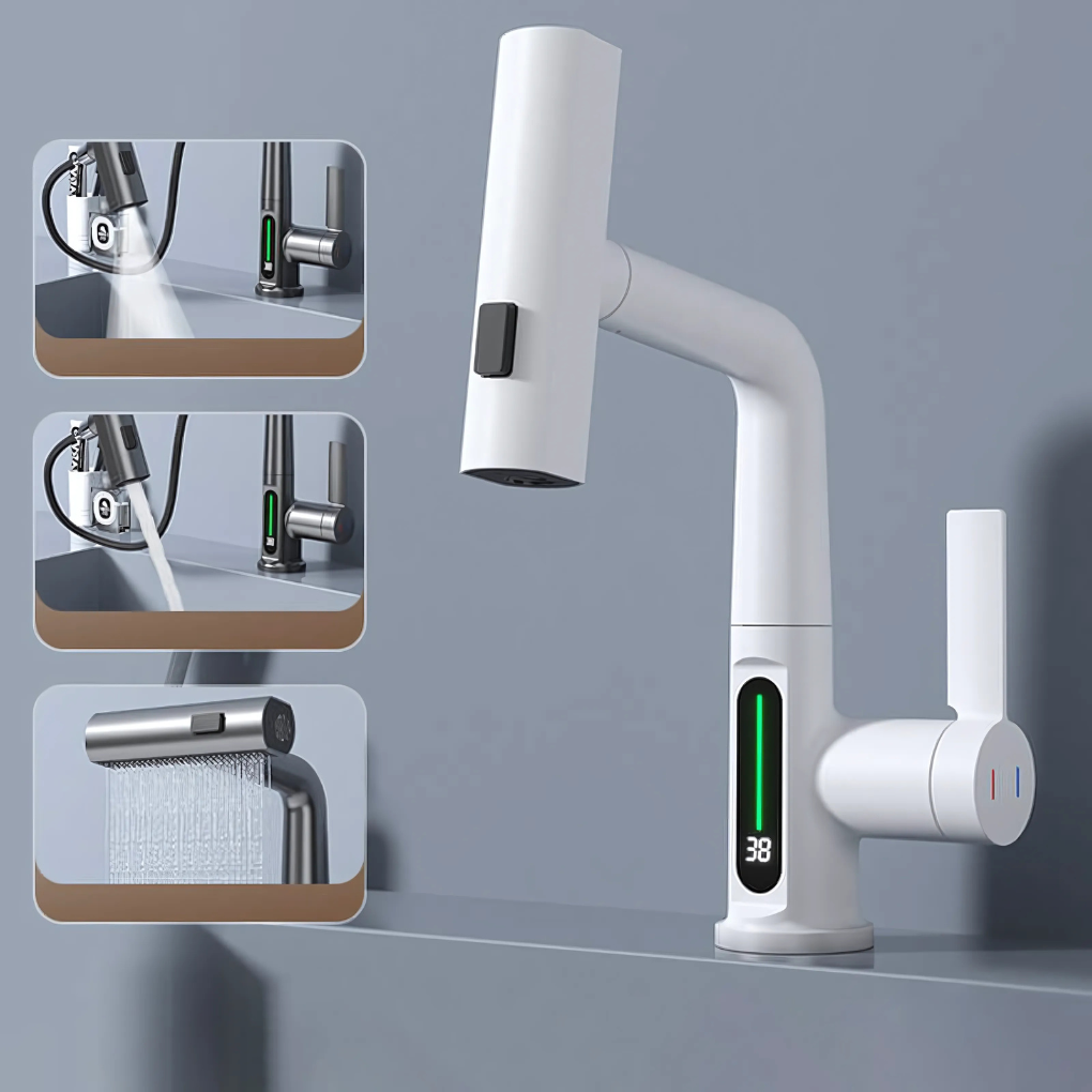 Flexible Led Kitchen Bathroom Faucet