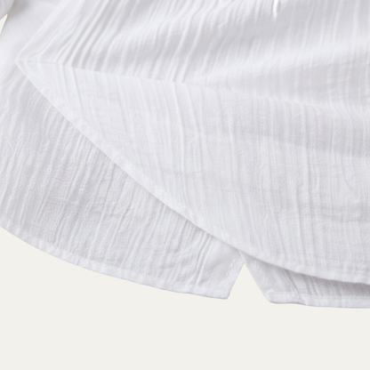Men's Slim Fit Dress Shirt White Cotton