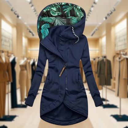 Women's Waterproof Rain Jacket Lightweight Hooded Black - VibreMode