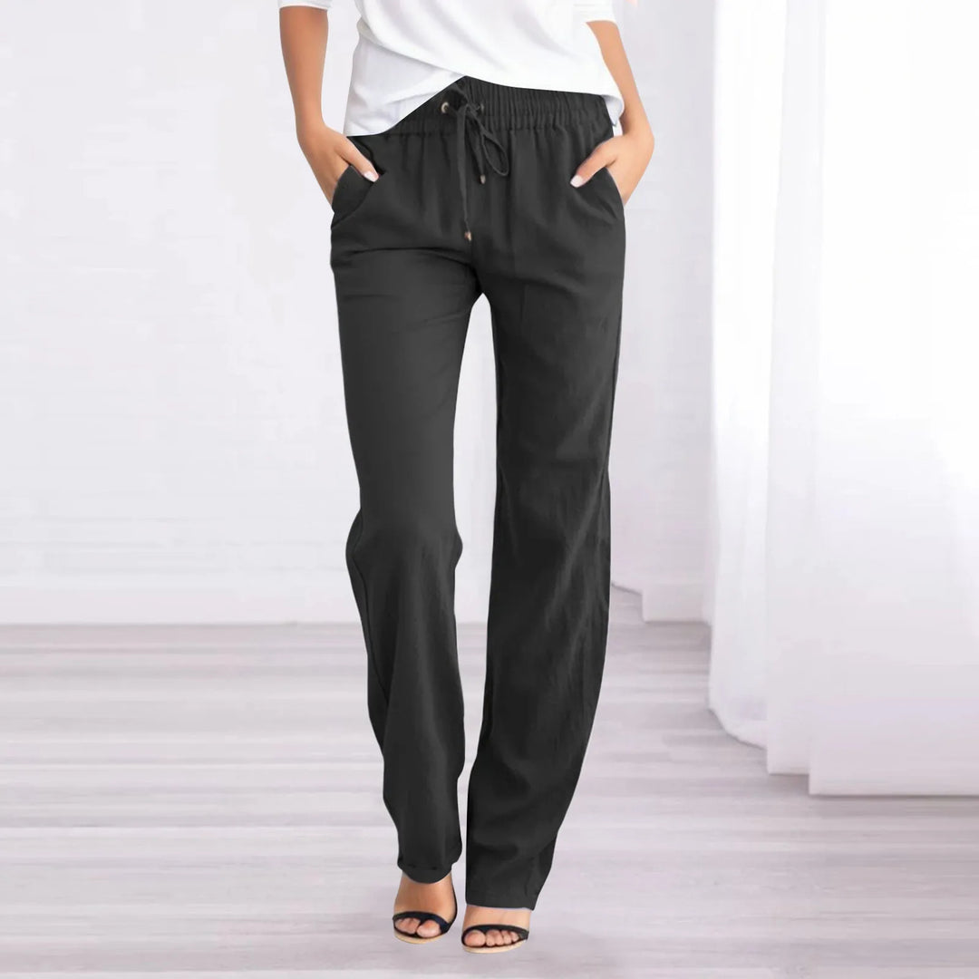 Women's Cotton Linen Trousers - VibreMode