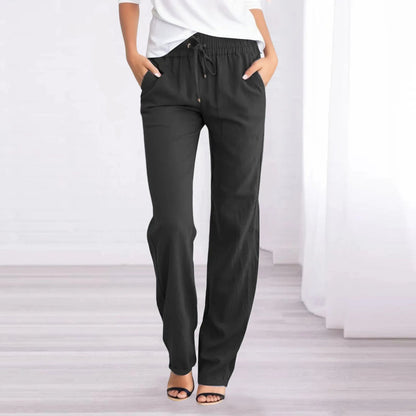 Women's Cotton Linen Trousers - VibreMode