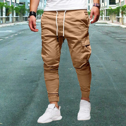 Men's Cargo Pants Flap Pockets Cotton