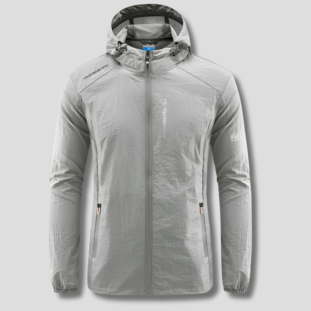 Men's Hooded Summer Jacket Lightweight Windproof