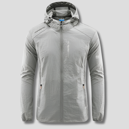 Men's Hooded Summer Jacket Lightweight Windproof