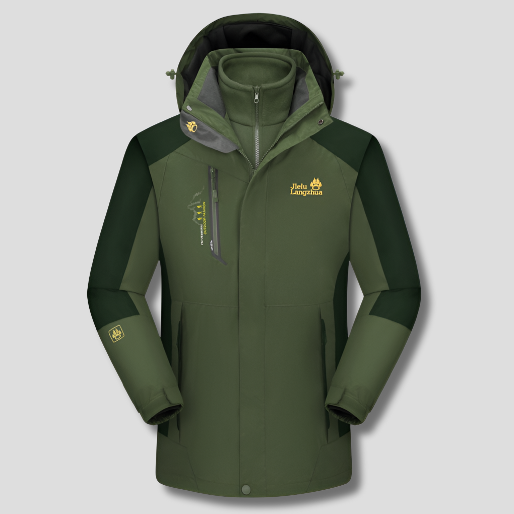 3-In-1 Waterproof Ski Jacket Insulated Winter Coat - VibreMode