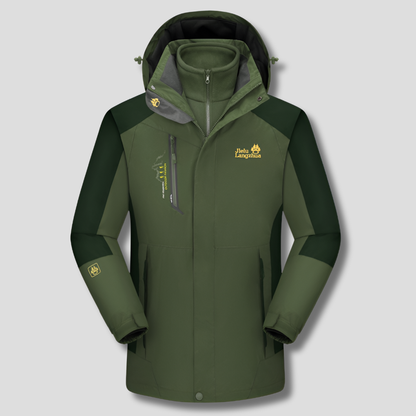 3-In-1 Waterproof Ski Jacket Insulated Winter Coat - VibreMode