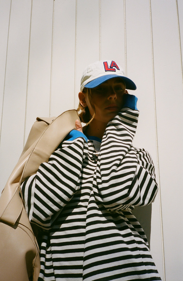 Women's Lightweight Striped Crew Neck Sweater