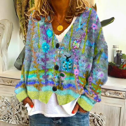Cozy Ladies Patterned Winter Sweater