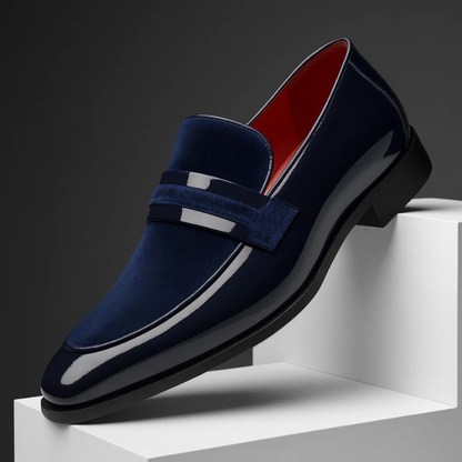 Men's Italian Leather Penny Loafers - VibreMode