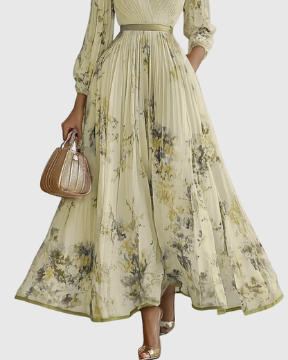 Elegant Floral Sleeveless Midi Dress for Women