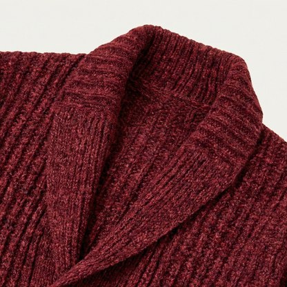 Montpellier Men's Knit Cardigan Shawl Collar Chunky