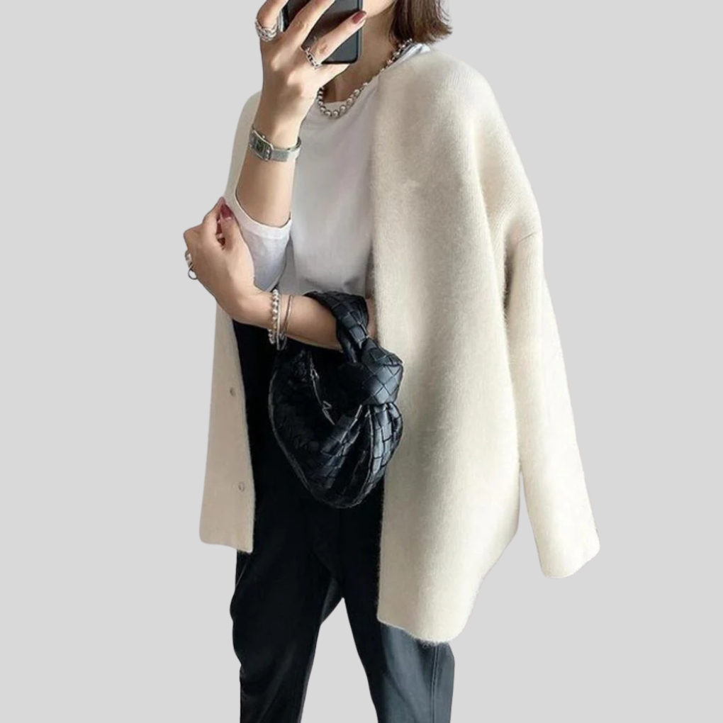 Women's Cardigan Refined Knit Layer