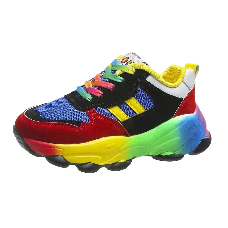 Women's Multicolor Platform Sneakers