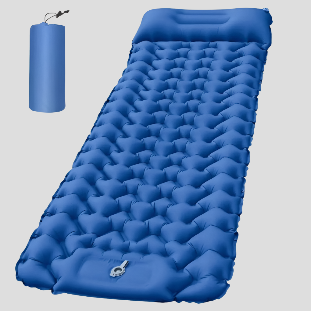 Inflatable Air Mattress With Built-In Pillow - VibreMode