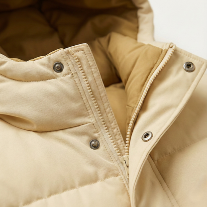 Men's Quilted Puffer Hooded Winter Jacket