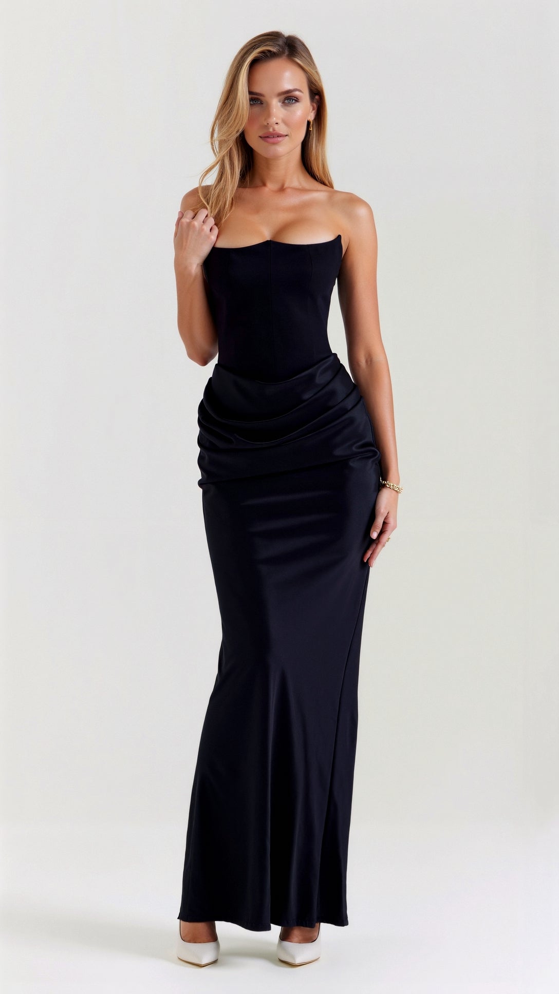 Elegant Ladies Formal Floor Length Maxi Dress - VibreMode