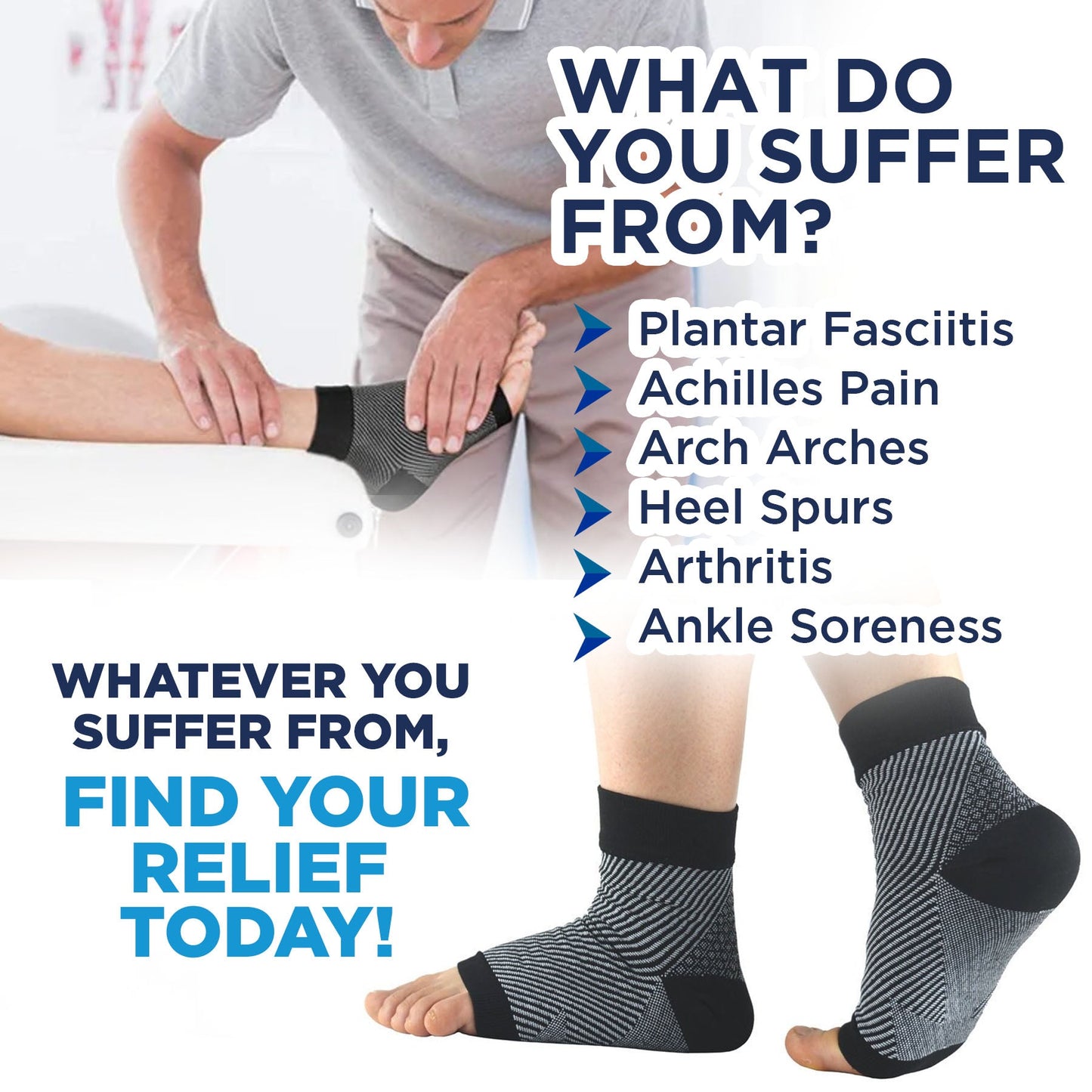 VibreMode Compression Ankle Socks Pain Relief