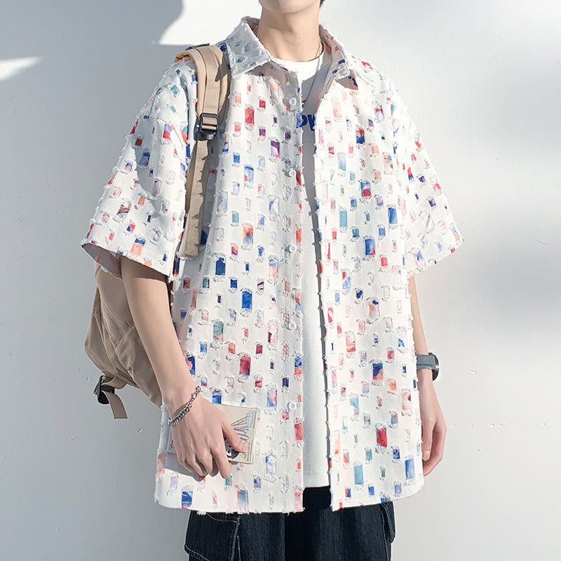 Men's Patterned Dress Shirt