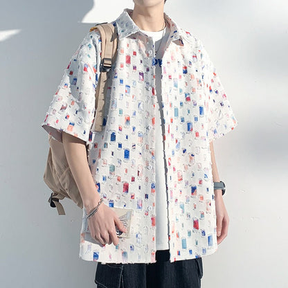 Men's Patterned Dress Shirt