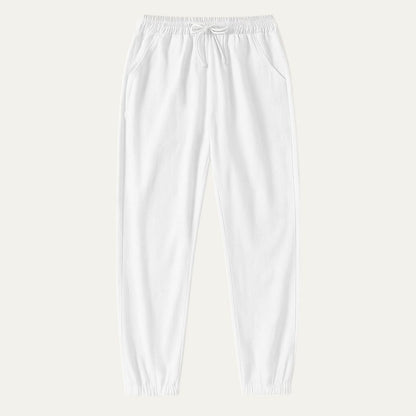 Men's Linen Jogger Pants Lightweight Beige